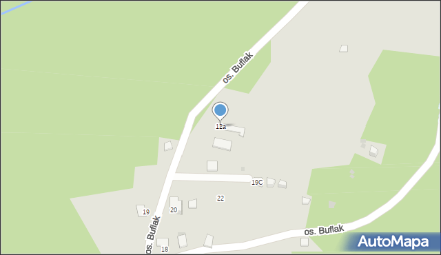 Nowy Targ, Osiedle Buflak, 12a, mapa Nowego Targu