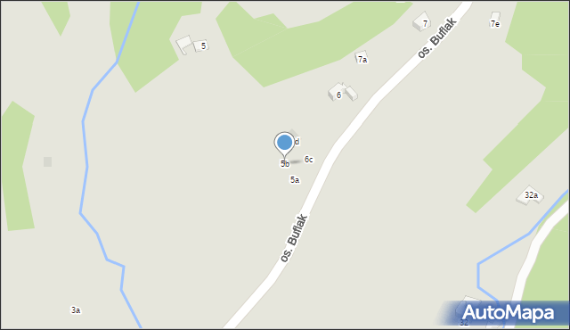 Nowy Targ, Osiedle Buflak, 5b, mapa Nowego Targu