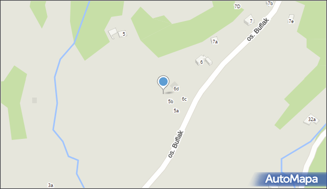 Nowy Targ, Osiedle Buflak, 5c, mapa Nowego Targu