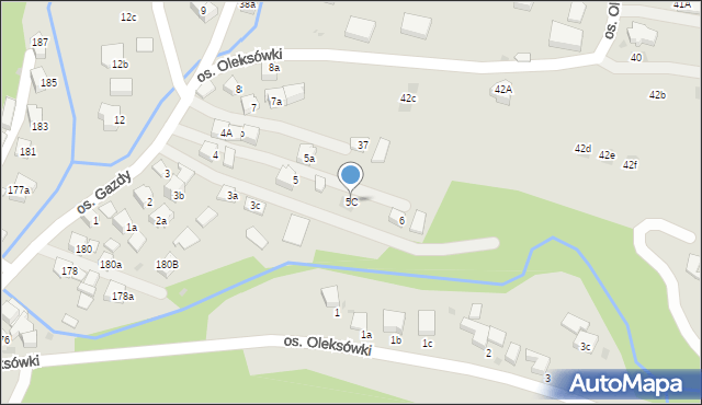 Nowy Targ, Osiedle Gazdy, 5C, mapa Nowego Targu