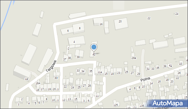 Nowy Targ, Osiedle Konfederacji Tatrzańskiej, 42, mapa Nowego Targu