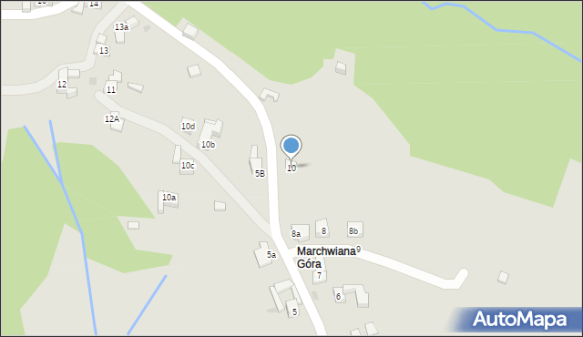 Nowy Targ, Osiedle Marfiana Góra, 10, mapa Nowego Targu