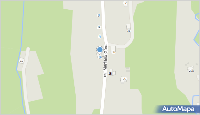 Nowy Targ, Osiedle Marfiana Góra, 1b, mapa Nowego Targu