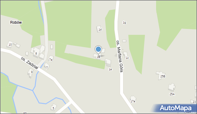 Nowy Targ, Osiedle Marfiana Góra, 1E, mapa Nowego Targu