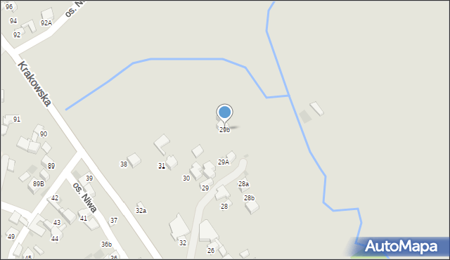 Nowy Targ, Osiedle Niwa, 29b, mapa Nowego Targu