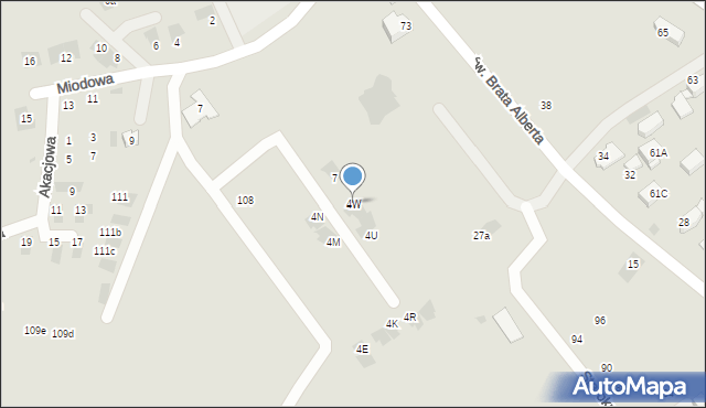 Nowy Targ, Osiedle Niwa, 4W, mapa Nowego Targu