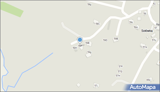 Nowy Targ, Osiedle Niwa, 59F, mapa Nowego Targu