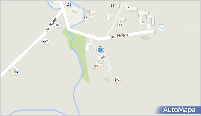Nowy Targ, Osiedle Nowe, 10a, mapa Nowego Targu