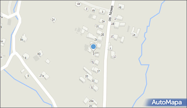 Nowy Targ, Osiedle Nowe, 2, mapa Nowego Targu