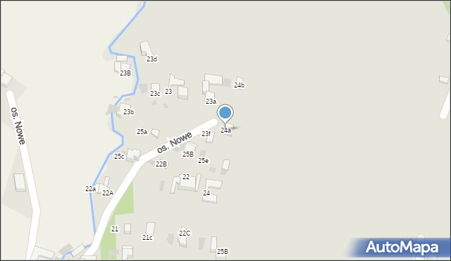 Nowy Targ, Osiedle Nowe, 24a, mapa Nowego Targu