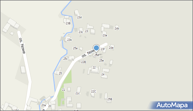 Nowy Targ, Osiedle Nowe, 25d, mapa Nowego Targu
