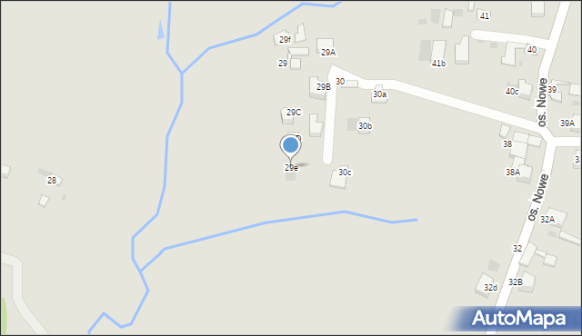 Nowy Targ, Osiedle Nowe, 29e, mapa Nowego Targu
