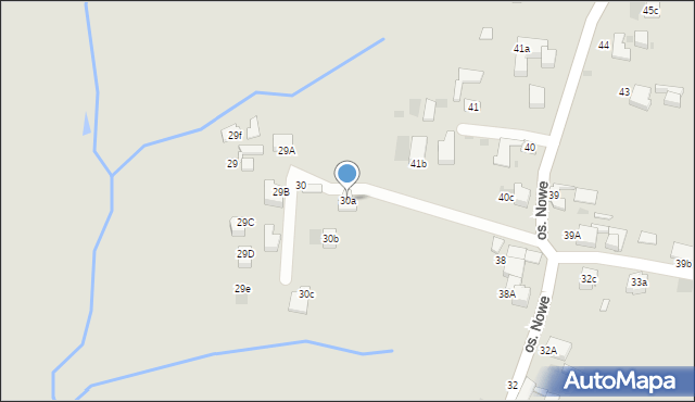 Nowy Targ, Osiedle Nowe, 30a, mapa Nowego Targu