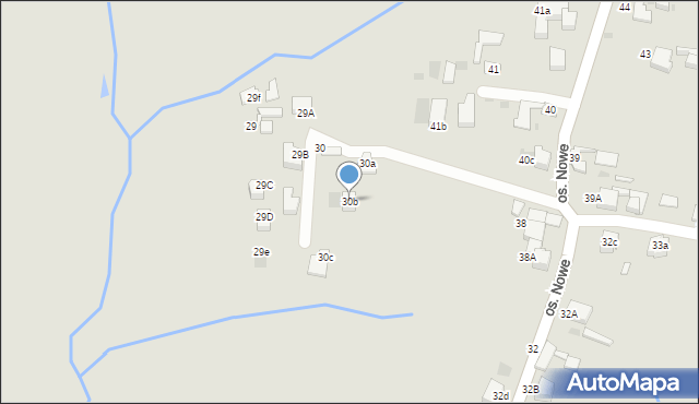 Nowy Targ, Osiedle Nowe, 30b, mapa Nowego Targu