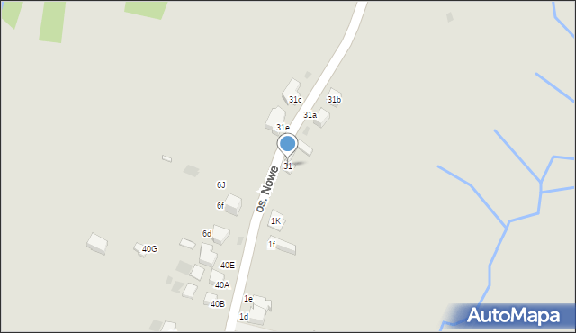 Nowy Targ, Osiedle Nowe, 31, mapa Nowego Targu