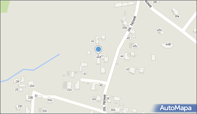 Nowy Targ, Osiedle Nowe, 41a, mapa Nowego Targu