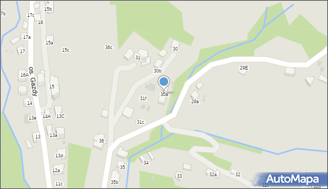 Nowy Targ, Osiedle Oleksówki, 30a, mapa Nowego Targu