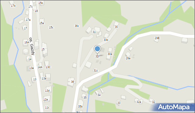 Nowy Targ, Osiedle Oleksówki, 31f, mapa Nowego Targu