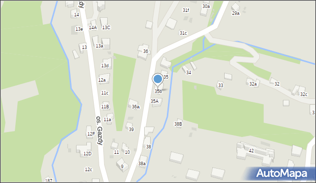 Nowy Targ, Osiedle Oleksówki, 35b, mapa Nowego Targu