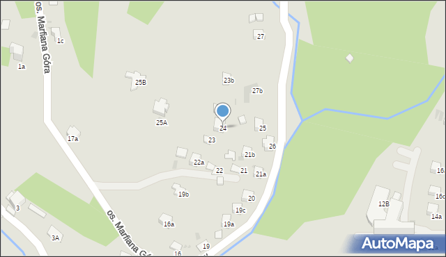 Nowy Targ, Osiedle Robów, 24, mapa Nowego Targu