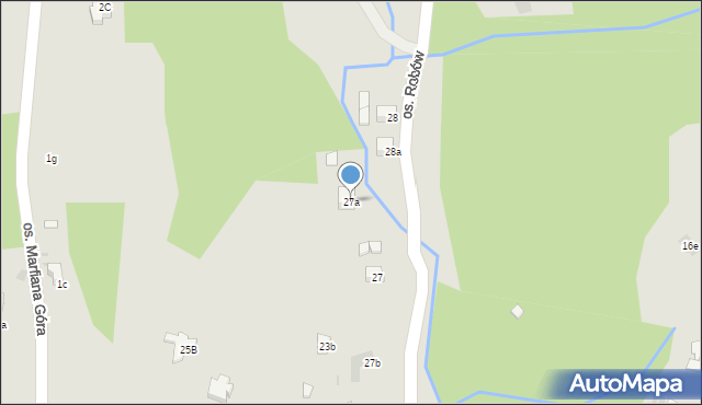 Nowy Targ, Osiedle Robów, 27a, mapa Nowego Targu