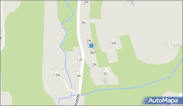 Nowy Targ, Osiedle Robów, 29d, mapa Nowego Targu
