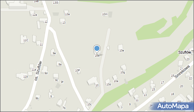 Nowy Targ, Osiedle Szuflów, 10b, mapa Nowego Targu