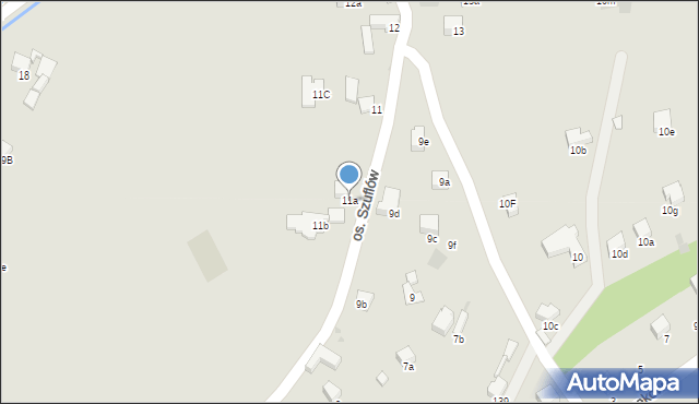 Nowy Targ, Osiedle Szuflów, 11a, mapa Nowego Targu