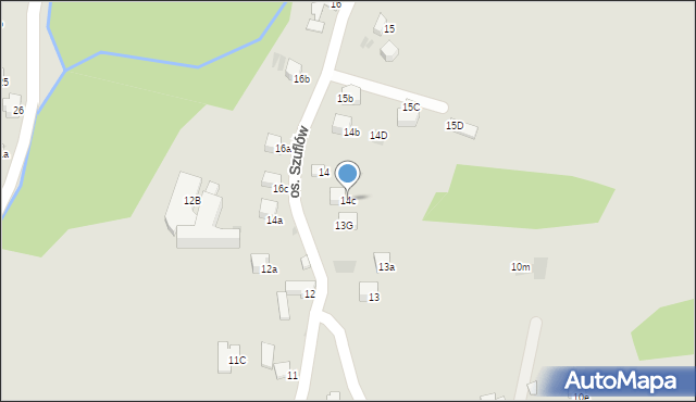 Nowy Targ, Osiedle Szuflów, 14c, mapa Nowego Targu