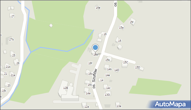Nowy Targ, Osiedle Szuflów, 16b, mapa Nowego Targu