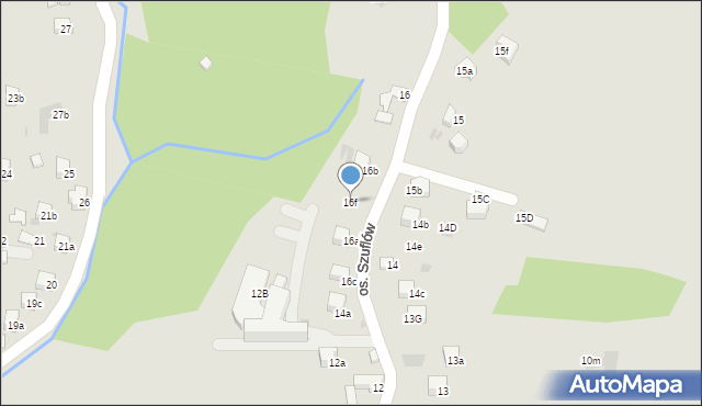 Nowy Targ, Osiedle Szuflów, 16f, mapa Nowego Targu