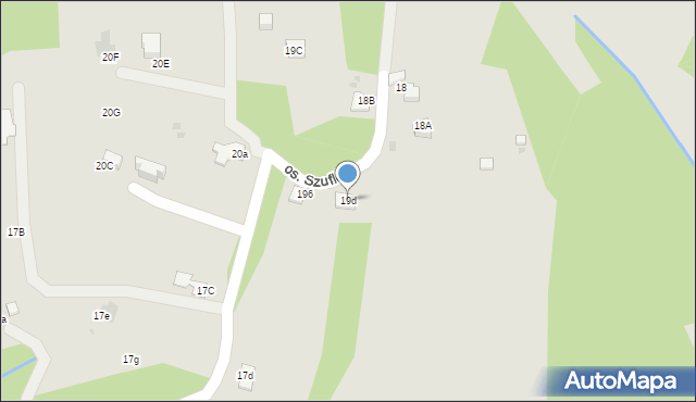 Nowy Targ, Osiedle Szuflów, 19d, mapa Nowego Targu