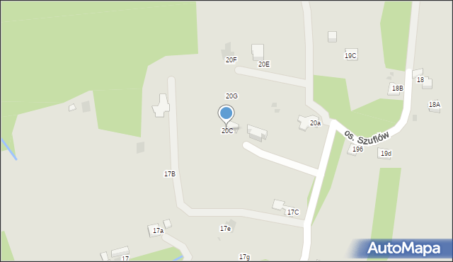 Nowy Targ, Osiedle Szuflów, 20C, mapa Nowego Targu