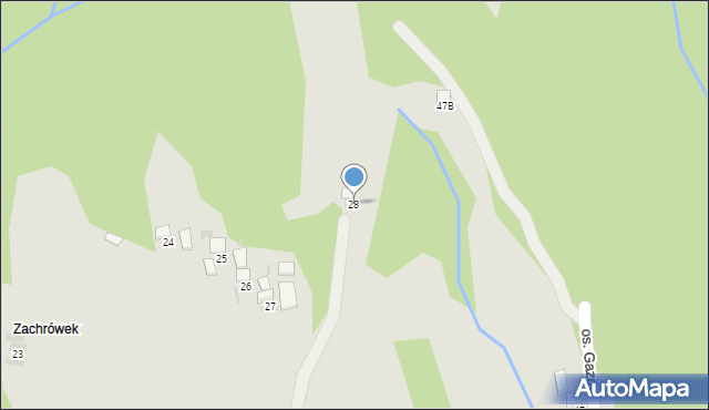 Nowy Targ, Osiedle Szuflów, 28, mapa Nowego Targu