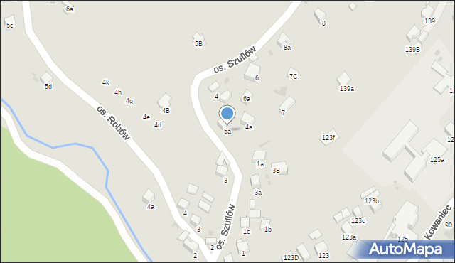 Nowy Targ, Osiedle Szuflów, 5a, mapa Nowego Targu