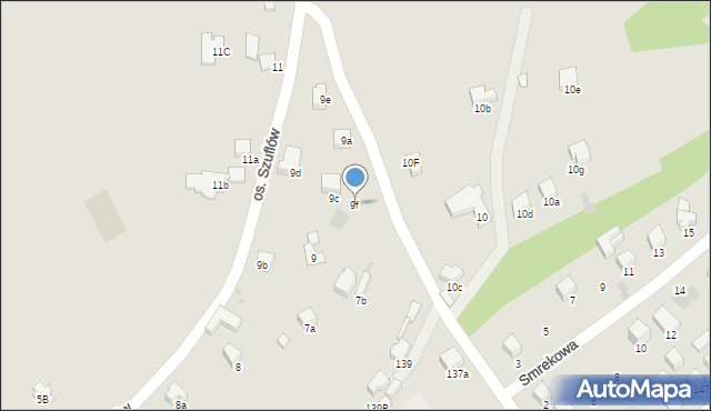 Nowy Targ, Osiedle Szuflów, 9f, mapa Nowego Targu