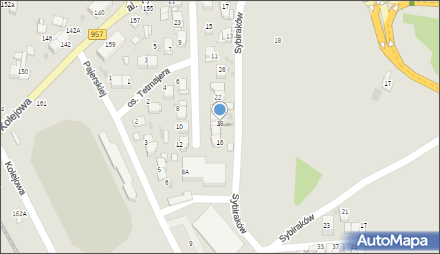Nowy Targ, Osiedle Tetmajera, 18A, mapa Nowego Targu
