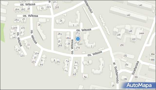 Nowy Targ, Osiedle Witosa Wincentego, 27/5, mapa Nowego Targu