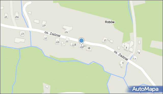 Nowy Targ, Osiedle Zadział, 11a, mapa Nowego Targu