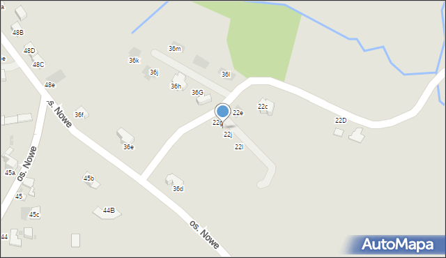 Nowy Targ, Osiedle Zadział, 22h, mapa Nowego Targu