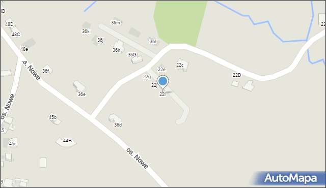 Nowy Targ, Osiedle Zadział, 22l, mapa Nowego Targu