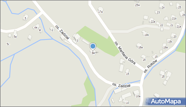Nowy Targ, Osiedle Zadział, 3A, mapa Nowego Targu