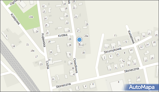 Nowy Zbrachlin, Osiedlowa, 33, mapa Nowy Zbrachlin