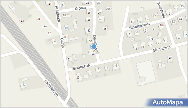 Nowy Zbrachlin, Osiedlowa, 42, mapa Nowy Zbrachlin