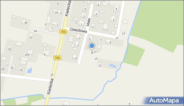Obice, Osiedlowa, 8, mapa Obice