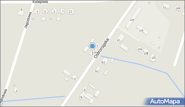 Obrzycko, Ostrorogska, 2, mapa Obrzycko