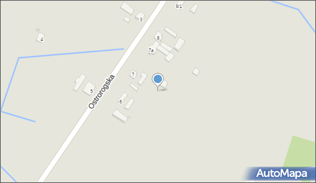 Obrzycko, Ostrorogska, 7b, mapa Obrzycko