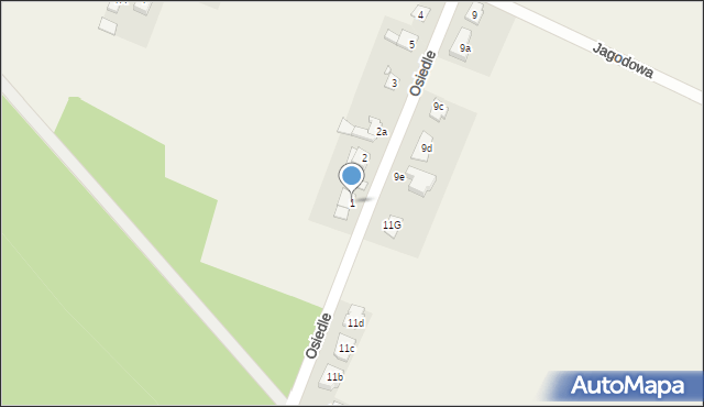 Ochodze, Osiedle, 1, mapa Ochodze