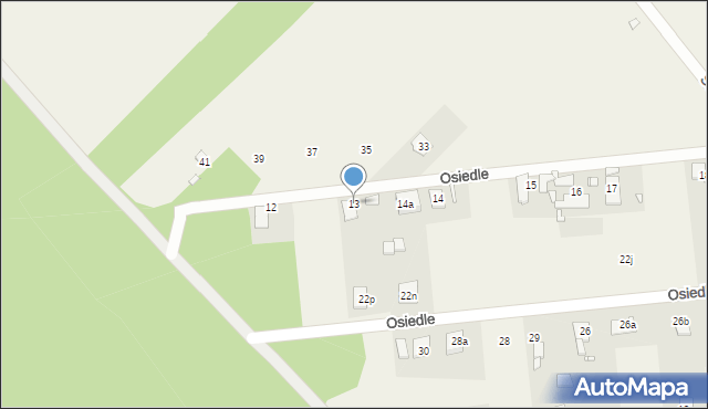 Ochodze, Osiedle, 13, mapa Ochodze