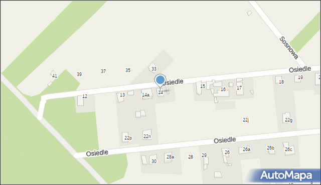 Ochodze, Osiedle, 14, mapa Ochodze